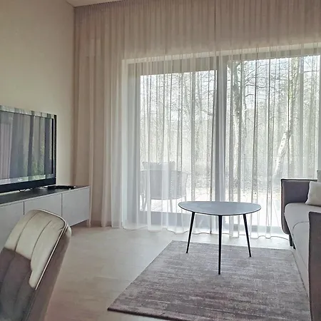 Luxury Dolce - 2 Kambariai - Terasa Prie Misko - 650 M Iki Juros Апартаменты