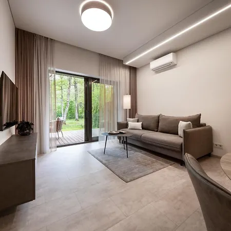 Luxury Dolce - 2 Kambariai - Terasa Prie Misko - 650 M Iki Juros *