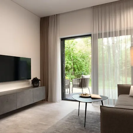 Luxury Dolce - 2 Kambariai - Terasa Prie Misko - 650 M Iki Juros