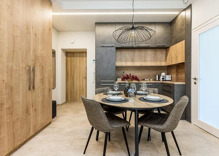 Apartment Luxury Dolce - 2 Kambariai - Terasa Prie Misko - 650 M Iki Juros *