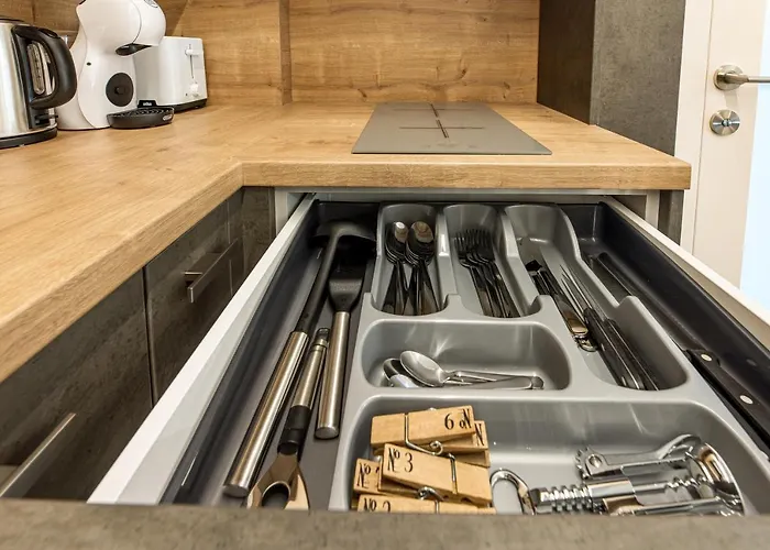 Апартаменты Luxury Dolce - 2 Kambariai - Terasa Prie Misko - 650 M Iki Juros