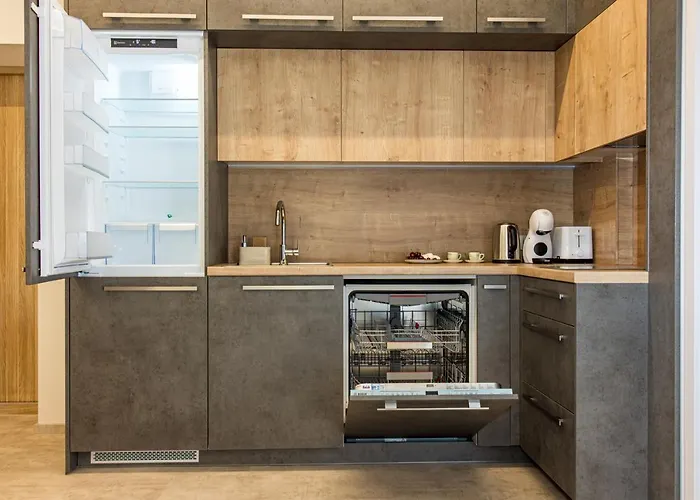 Апартаменты Luxury Dolce - 2 Kambariai - Terasa Prie Misko - 650 M Iki Juros *