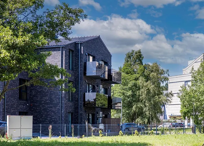 Luxury Dolce - 2 Kambariai - Terasa Prie Misko - 650 M Iki Juros Apartment *