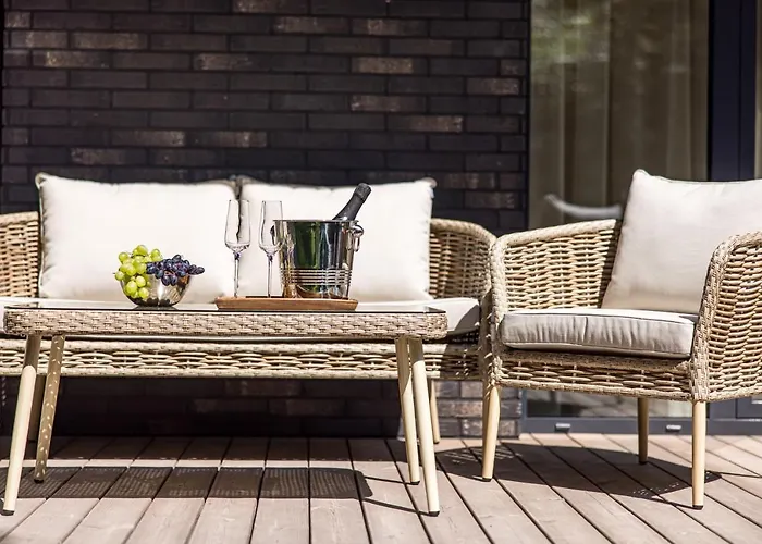 Апартаменты Luxury Dolce - 2 Kambariai - Terasa Prie Misko - 650 M Iki Juros *