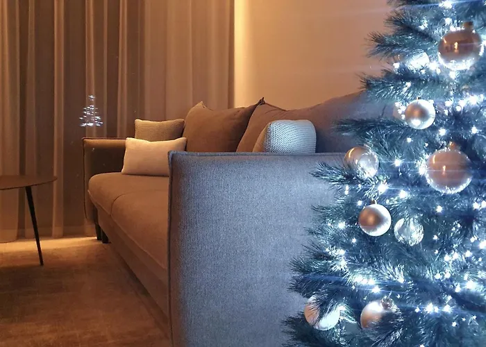 Luxury Dolce - 2 Kambariai - Terasa Prie Misko - 650 M Iki Juros Apartment *