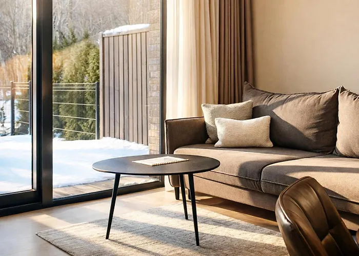 Luxury Dolce - 2 Kambariai - Terasa Prie Misko - 650 M Iki Juros Apartment *